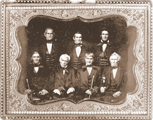 seven Bingham brothers in 1855